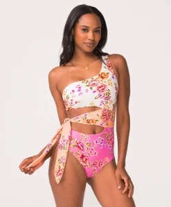 One Shoulder Cutout One Piece*PQ Swim Discount