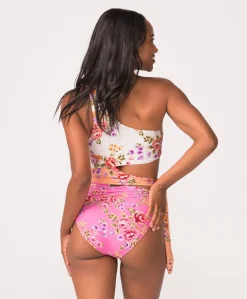 One Shoulder Cutout One Piece*PQ Swim Discount