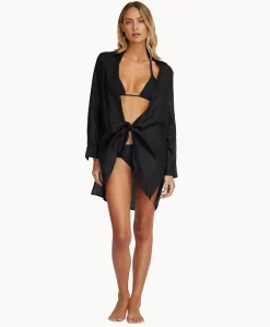 Linen Millie Tie Cover Up*PQ Swim Cheap
