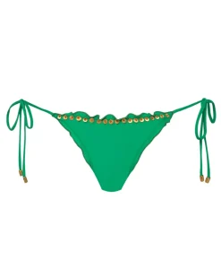 Embroidered Lettuce Edge Tie Bottoms*PQ Swim Discount