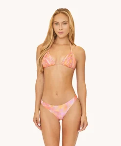 Del Mar Tie Dye Basic Ruched Bottoms*PQ Swim Cheap