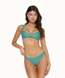 Gingham Drift Basic Ruched Bottoms (FINAL SALE)*PQ Swim Hot