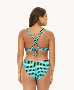 Gingham Drift Basic Ruched Bottoms (FINAL SALE)*PQ Swim Hot