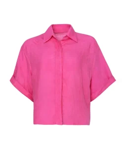Hot Pink Linen Top*PQ Swim New