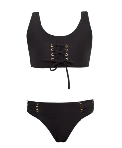 Kids Black Pier Lace Up Bikini (FINAL SALE)*PQ Swim Flash Sale