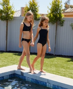 Kids Black Pier Lace Up Bikini (FINAL SALE)*PQ Swim Flash Sale