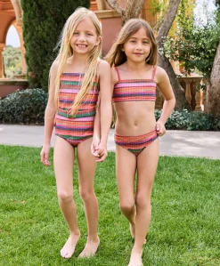 Kids Jetty Stripe Brixtyn Belted One Piece*PQ Swim Cheap
