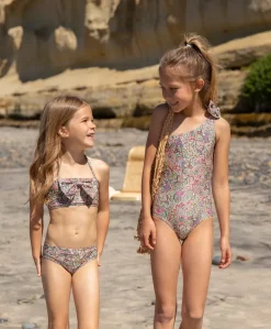 Kids Paisley Coast One Shoulder Bow One Piece (FINAL SALE)*PQ Swim New