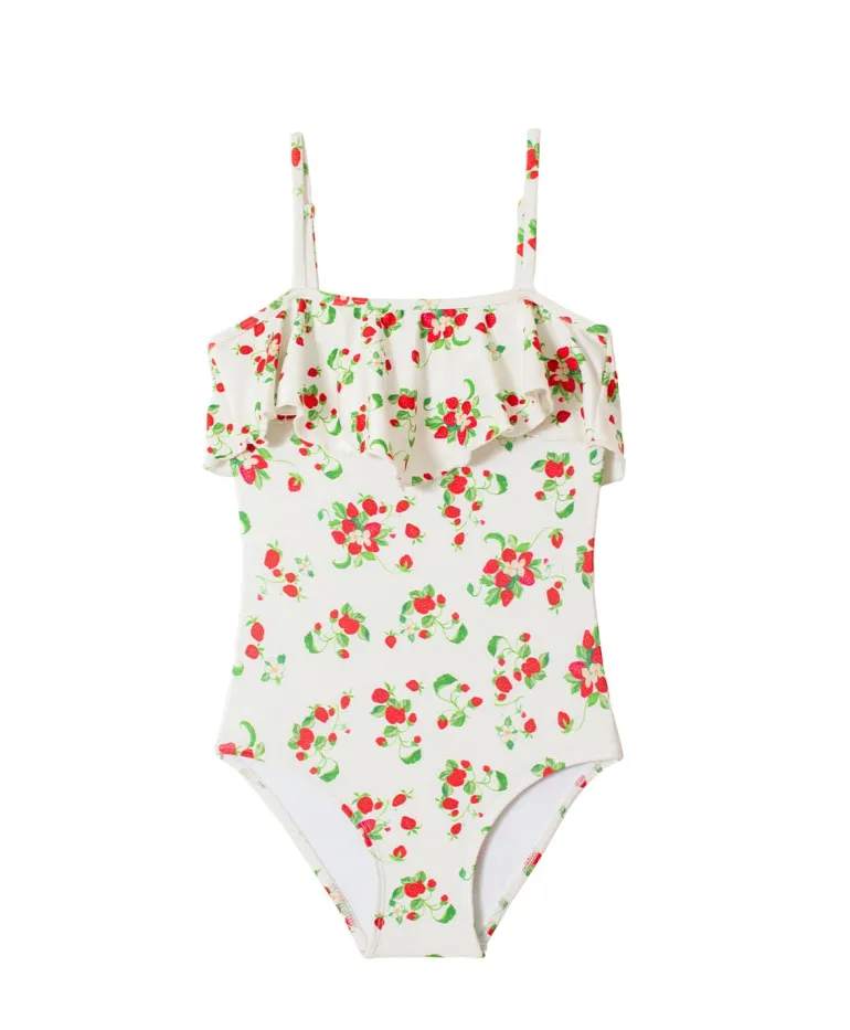 Kids Strawberry Fields Ruffle One Piece (FINAL SALE)*PQ Swim Discount