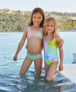 Kids Sporty Rainbow Embroidered Bikini (FINAL SALE)*PQ Swim Discount