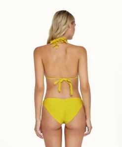 Lemon Drop Basic Ruched Bottoms (FINAL SALE)*PQ Swim Clearance