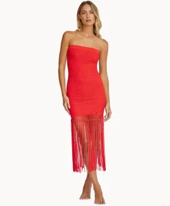 Vanessa Strapless Fringe Dress*PQ Swim Discount