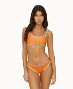 Platinum Mango Tango Crochet-Trim Scoop Bottom*PQ Swim Fashion