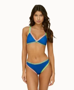 Platinum Crochet-Trim Tri Top*PQ Swim Flash Sale