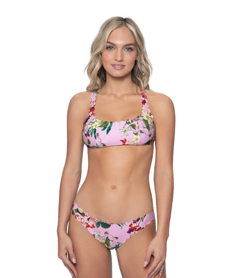 Summer Hibiscus Reversible Seamless Wave Halter (FINAL SALE)*PQ Swim Cheap
