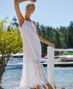 Water Lily Eyelet Long Dress*PQ Swim Flash Sale