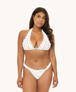 Water Lily Lace Halter*PQ Swim Clearance