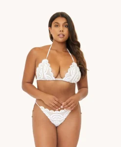 Water Lily Lace Tie Bottoms*PQ Swim Clearance