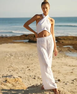 Water Lily Linen Pant*PQ Swim Sale